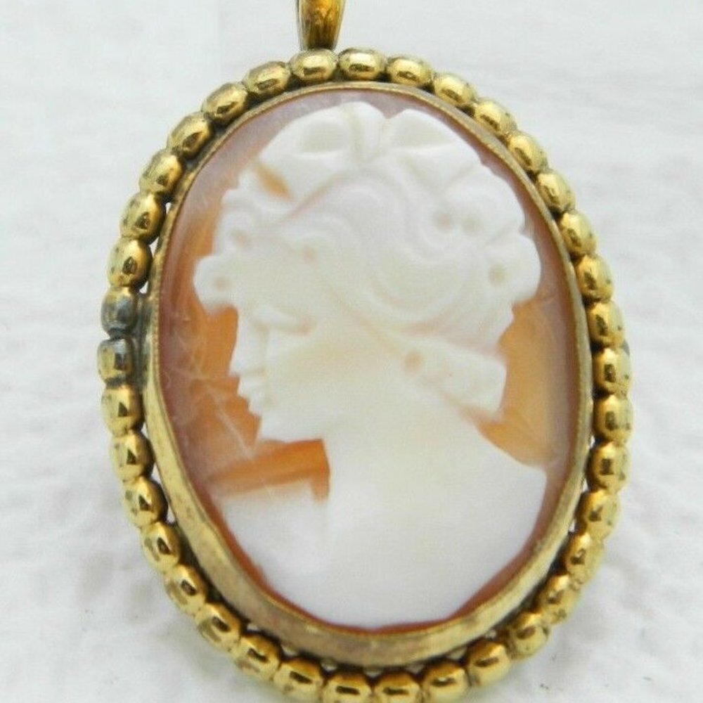 1/20 14k Gold Filled WRE Marked Art Deco Cameo